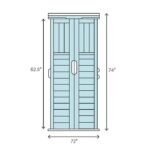 6 ft. W x 3 ft. D Grand Garden Chalet Cedar Wood Tool Shed - Image 6
