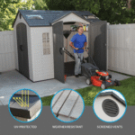 LIFETIME 10 FT. X 8 FT. OUTDOOR STORAGE SHED (Model 60001) Installation Included - Image 4