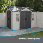 LIFETIME 10 FT. X 8 FT. OUTDOOR STORAGE SHED (Model 60001) Installation Included - Image 3