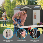 LIFETIME 10 FT. X 8 FT. OUTDOOR STORAGE SHED (Model 60001) Installation Included - Image 7