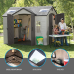 LIFETIME 10 FT. X 8 FT. OUTDOOR STORAGE SHED (Model 60001) Installation Included - Image 5