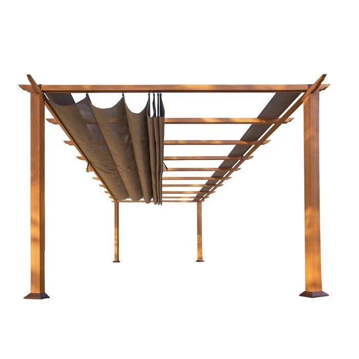 Verona 16 Ft. W x 11 Ft. D Aluminum Pergola with Canopy - Image 1