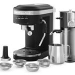 KitchenAid KES6404BM – Semi-Automatic Espresso Machine and Automatic Milk Frother Attachment – Matte Black