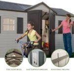 Lifetime Storage Shed: lifetime Garden Building Shed – 15′ X 8′ – Gray - Image 2