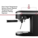 KitchenAid KES6404BM – Semi-Automatic Espresso Machine and Automatic Milk Frother Attachment – Matte Black - Image 3