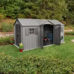Lifetime 15′ x 8′ Rough Cut Dual-Entry Outdoor Storage Shed - Image 6
