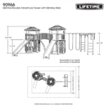 Lifetime 90966 Double Adventure Tower with Monkey Bars - Image 7