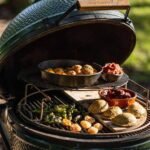 Big Green Egg 18.25 in. Large Charcoal Kamado Grill and Smoker Green - Image 6